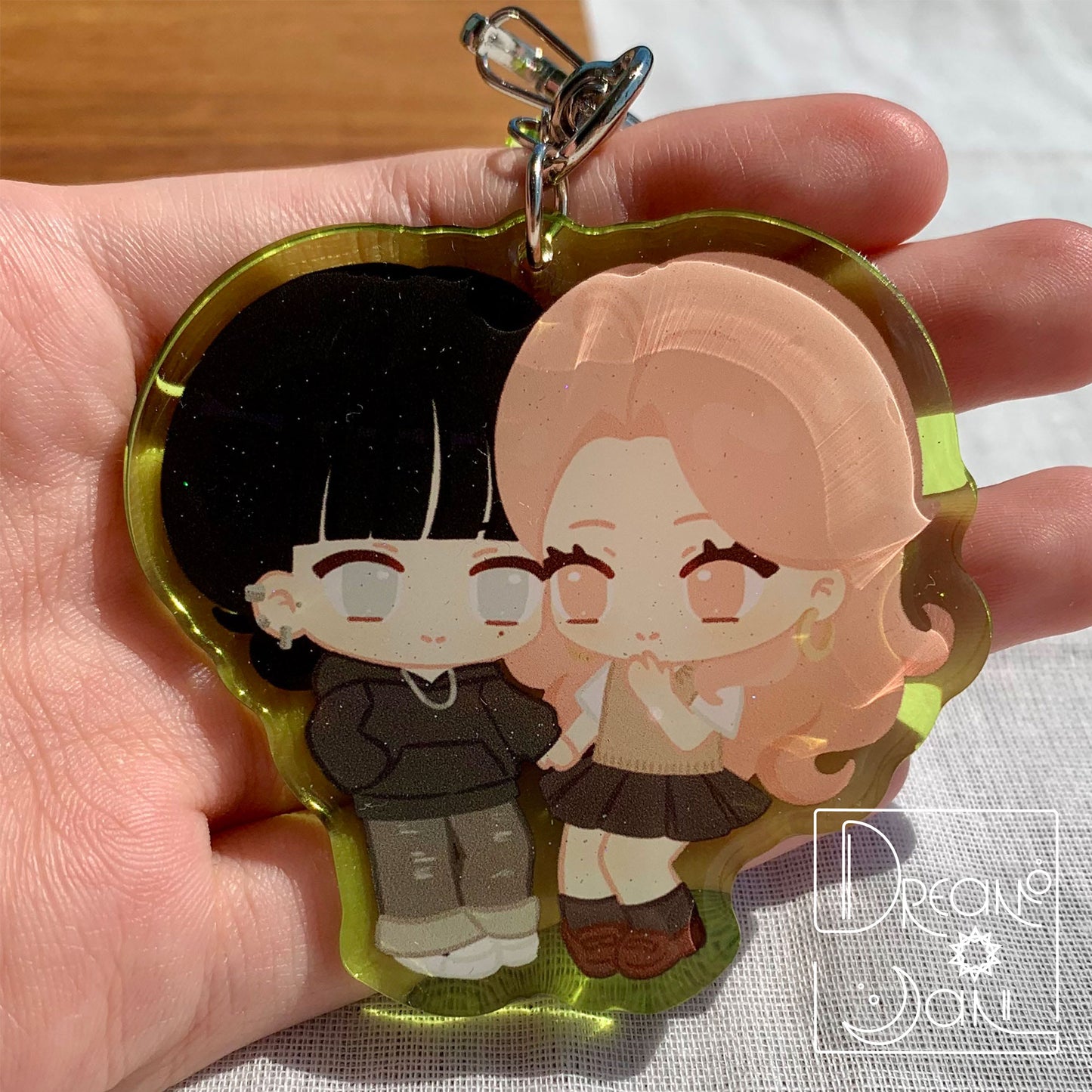 Green Yuri Keychain (MitsuAya)