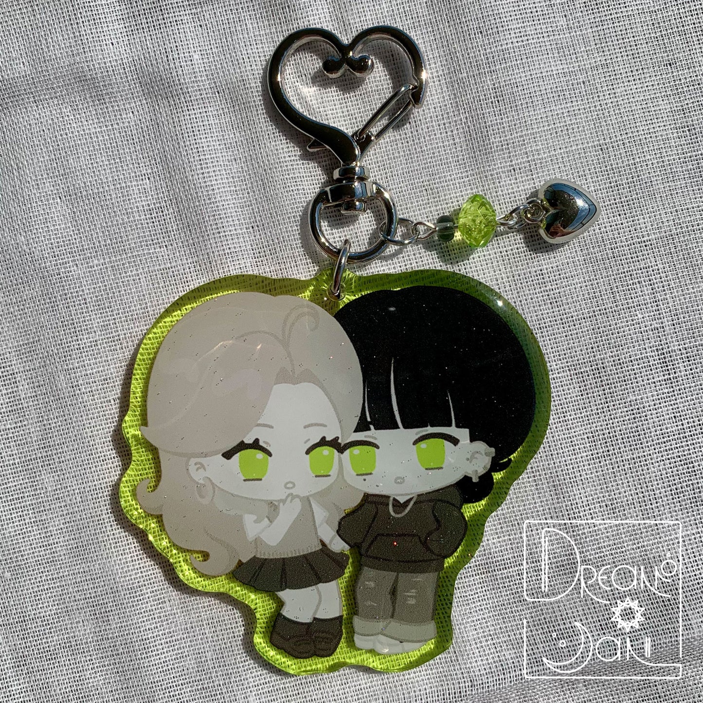 Green Yuri Keychain (MitsuAya)