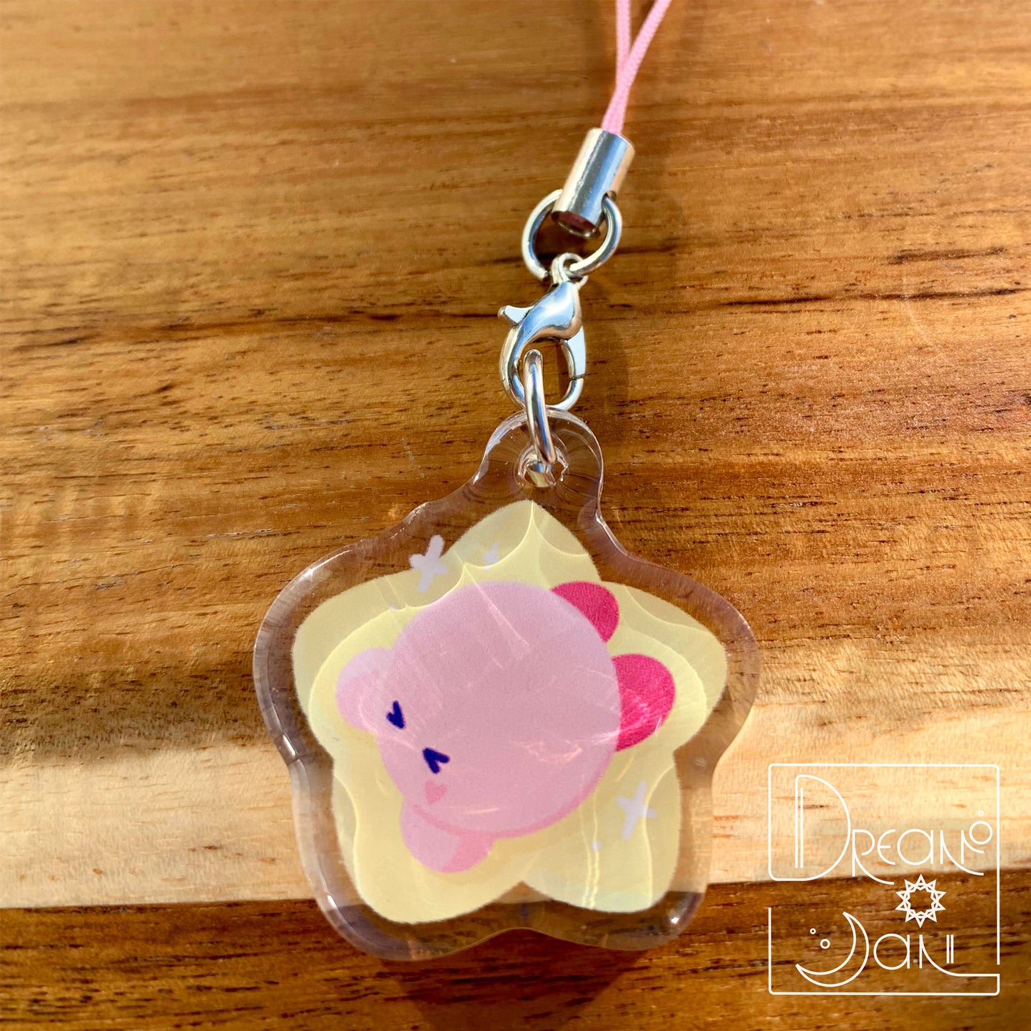 Kirby Star Phone Charm