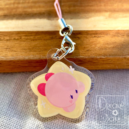 Kirby Star Phone Charm