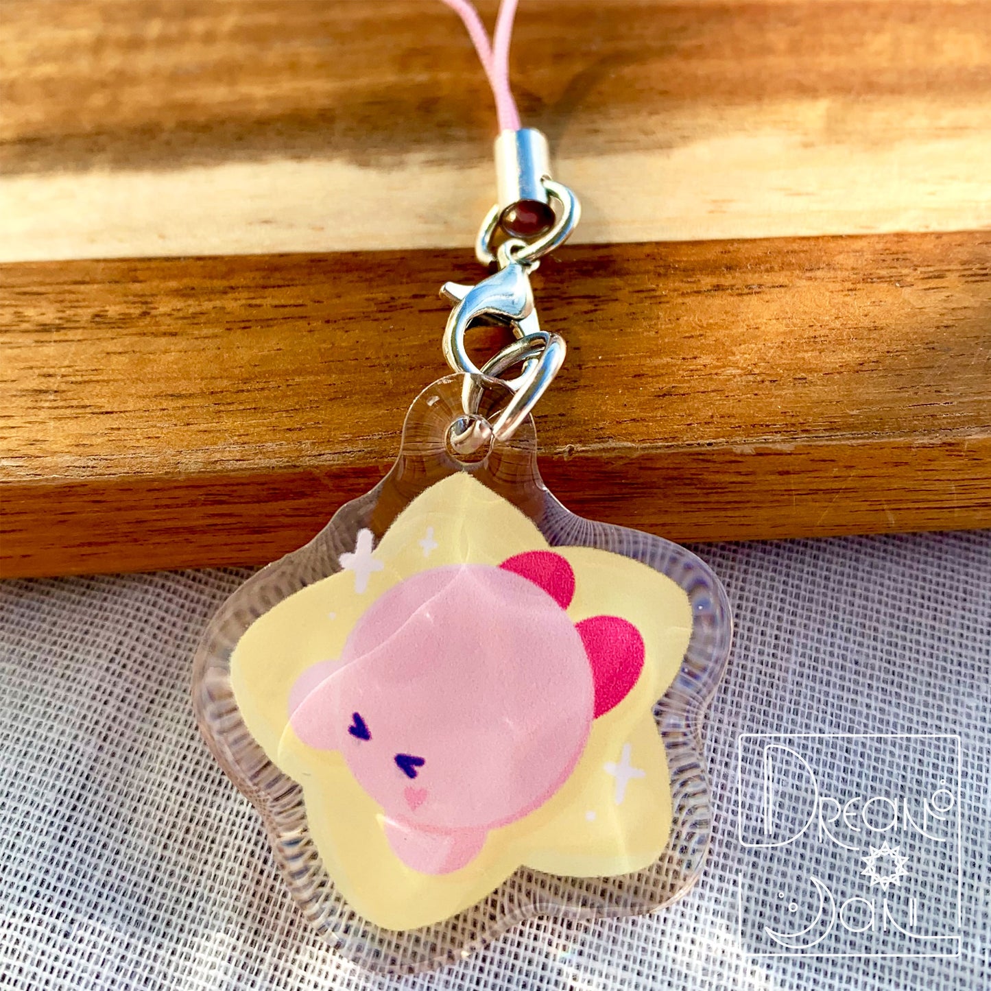 Kirby Star Phone Charm