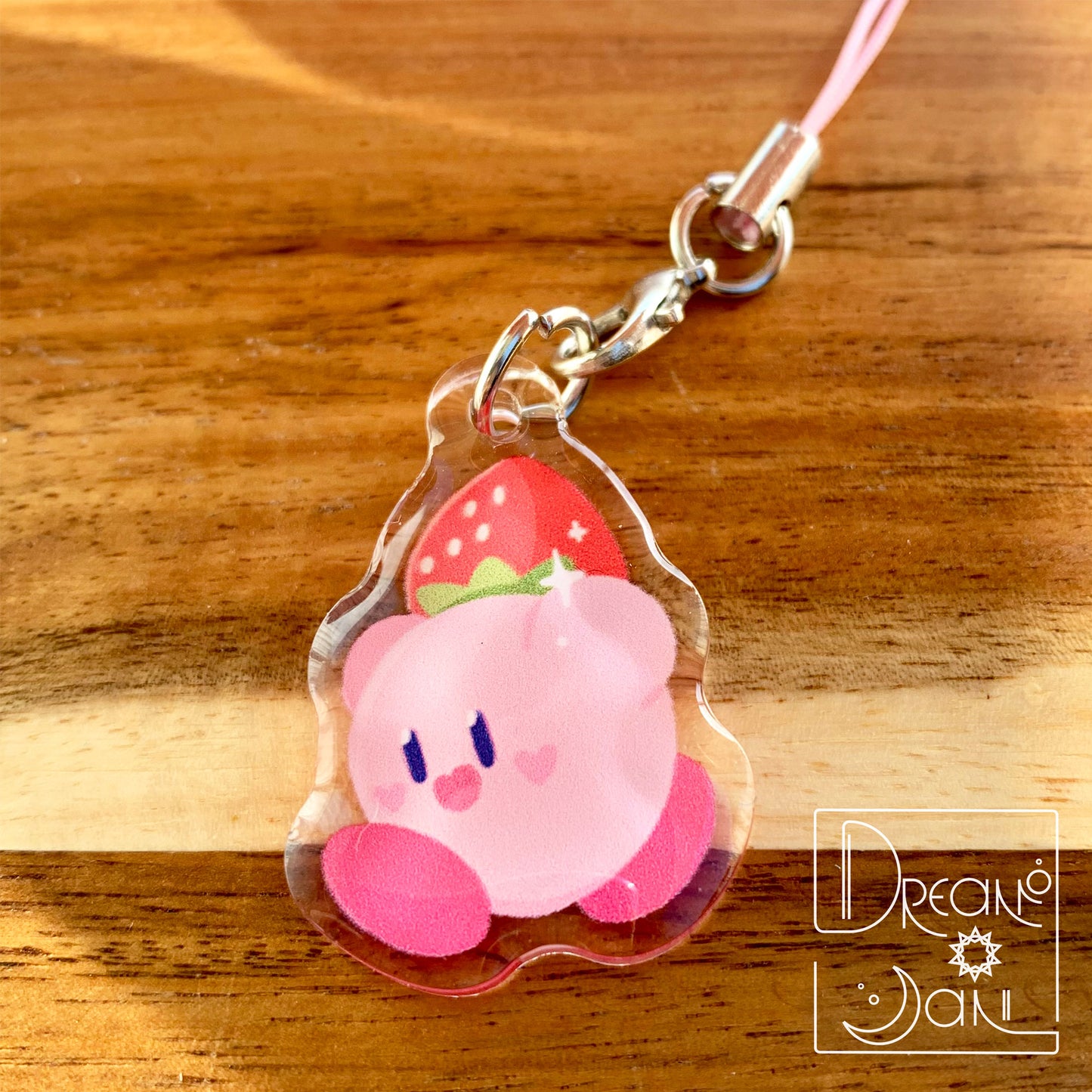 Strawberry Kirby Phone Charm