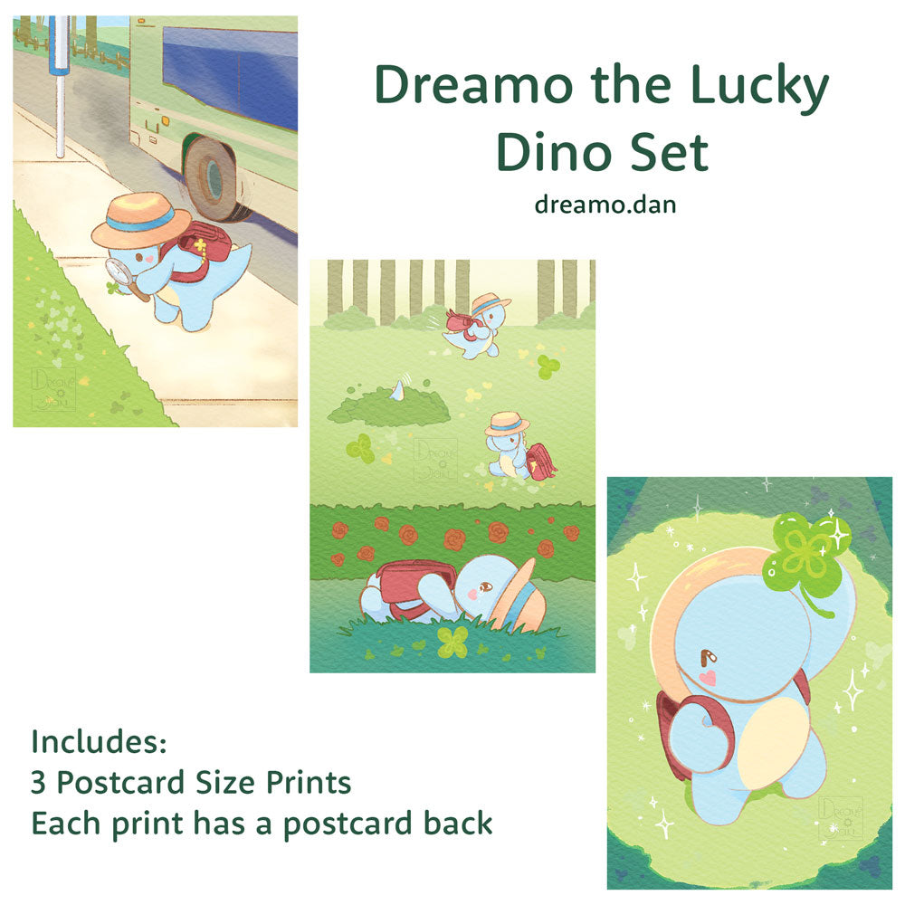 Dreamo the Lucky Dino Postcard Set