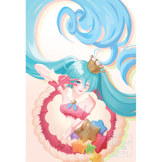 Birthday Miku Print